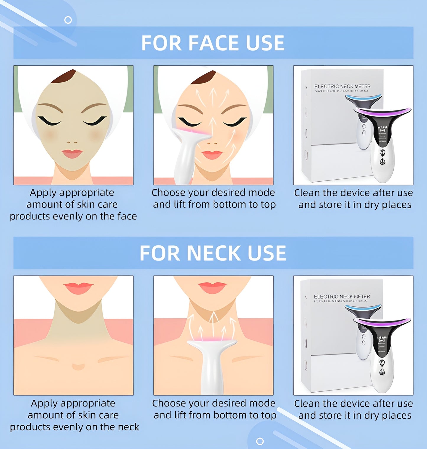Face & Neck Wrinkle Eraser Device