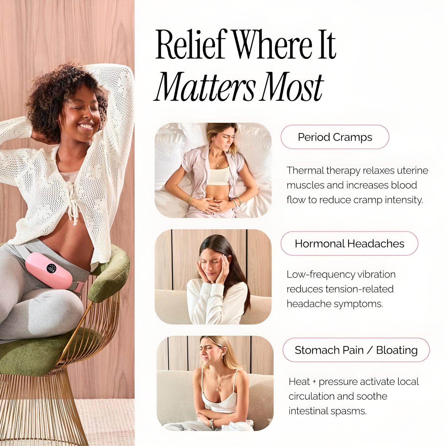 Nuvra Smart Heating Relief Belt